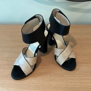 Charles velcro heeled sandal